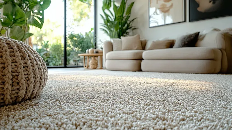 Freshly cleaned carpet in a Birmingham living room