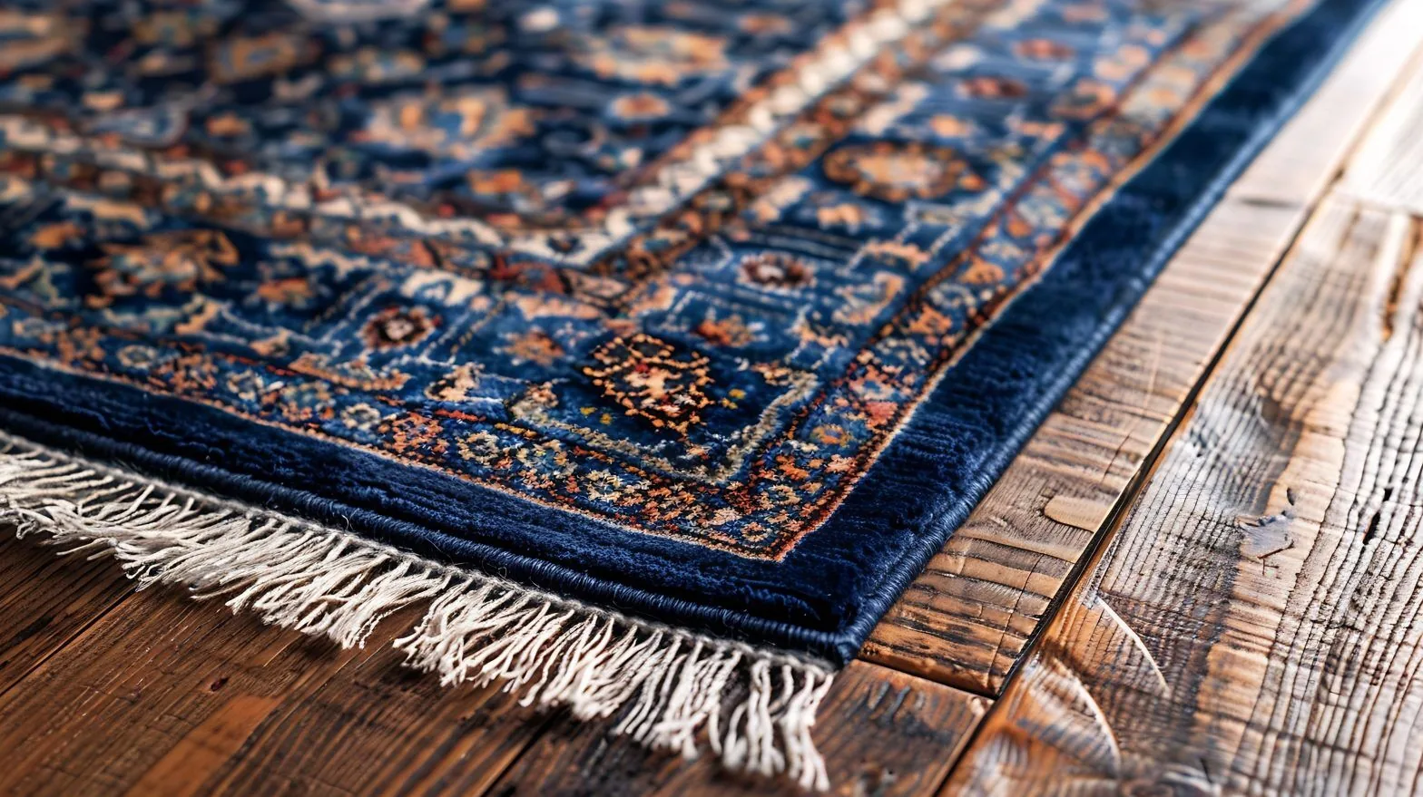 Specialty hand-wash and pile correction on a heavy-traffic wool rug from an Over-the-Mountain Birmingham home.